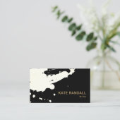 はっきりしたモダン絵を描(ばちゃばちゃ)跳ねる 名刺 (スタンド正面)