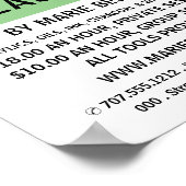 はっきりしたモダン美術先生美術クラス広告ズ ポスター (角)