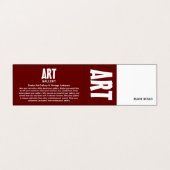 はっきりしたモダン美術商、詳細 名刺 (外部フラット)