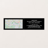 はっきりしたモダン美術商、詳細 名刺 (内部フラット)