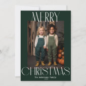 はっきりしたモダン聖降誕祭 シーズンカード (正面)