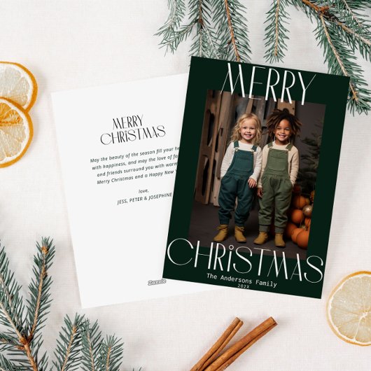 はっきりしたモダン聖降誕祭 シーズンカード