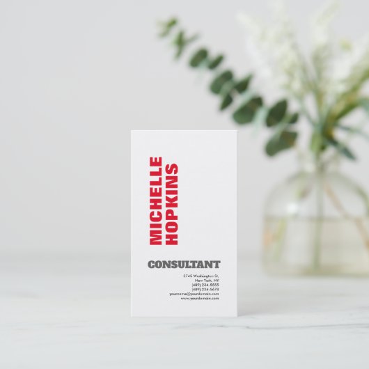 はっきりしたモダン金エレガント平原 名刺 (スタンド正面)