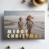 はっきりしたモダン金ゴールド 箔シーズンカード