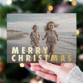 はっきりしたモダン金ゴールド 箔シーズンカード