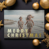 はっきりしたモダン金ゴールド 箔シーズンカード