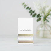 はっきりしたモダン銀線フェイク模様 名刺 (スタンド正面)