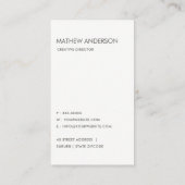 はっきりしたモダン銀線フェイク模様 名刺 (裏面)