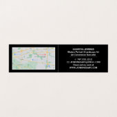 はっきりしたモダン，アーティスト展，詳細 名刺 (内部フラット)