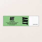 はっきりしたモダン,アート先生,詳細 名刺 (外部フラット)