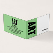 はっきりしたモダン，アート先生，詳細 名刺 (外部)