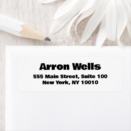 はっきりしたモダン ラベル (インサイチュ)