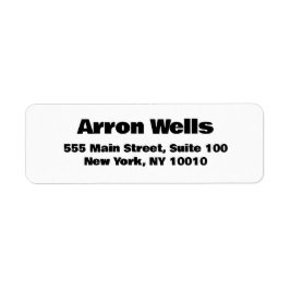 はっきりしたモダン ラベル