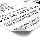 はっきりしたモダン、建物会社、ビルダーズ広告 ポスター (角)