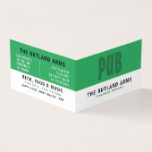 はっきりしたモダン, Pub/Brewery，詳細 名刺 (外部)