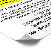 はっきりしたモダンArt Supplies Store ポスター (角)