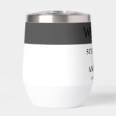 はっきりしたモダンBW 'We Do'結婚s | レイアウトの消去 (正面)