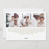 はっきりしたモダンCoral Merry Christmas Four写真 シーズンカード (裏面)