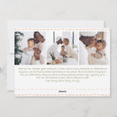 はっきりしたモダンCoral Year In Review 8枚フォトハッピー シーズンカード (裏面)