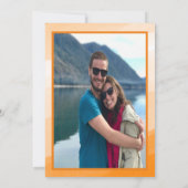 はっきりしたモダンOrange Water結婚 colorの写真Invita 招待状 (裏面)