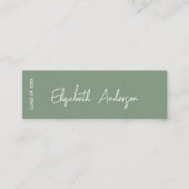 はっきりしたモダンSage Green コーリングカード (正面)