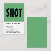 はっきりしたモダンSnooker Club、プール/スヌーカープレーヤー 名刺 (正面/裏面)