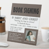 はっきりしたモダンWriters Book Signing広告's 台座サイン (インサイチュ)