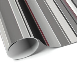 はっきりしたモノクストライプのギフトラップ ラッピングペーパー