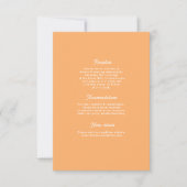 はっきりしたレトロオモダンレ結婚ンジのエンクロージャカード 出欠カード (正面)