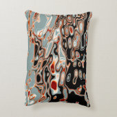 はっきりしたレトロカラフル抽象芸術 アクセントクッション (裏面(縦))