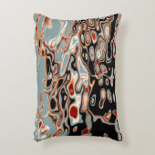 はっきりしたレトロカラフル抽象芸術 アクセントクッション (正面(垂直))
