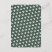 はっきりしたレトログリーンマウンテンフォレ結婚スト エンクロージャーカード (裏面)