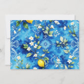 はっきりしたレトロスクリプイタリアントPosianoブライダルシャワー 招待状 (裏面)