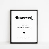 はっきりしたレトロスクリプトハート結婚の署名用に予約 ポスター