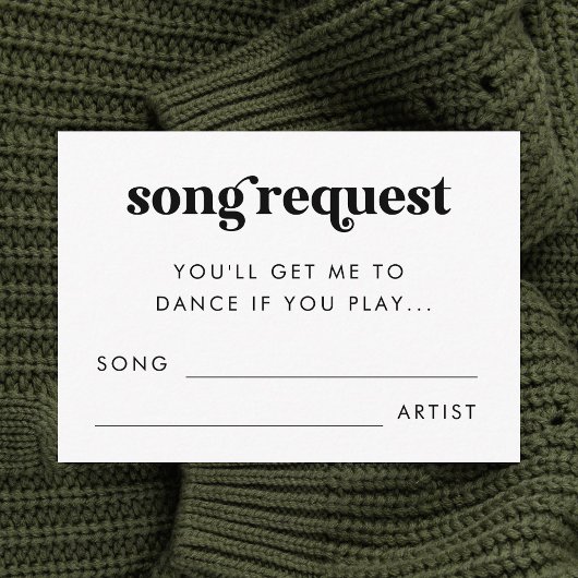 はっきりしたレトロス結婚クリプトの歌のリクエスト エンクロージャーカード