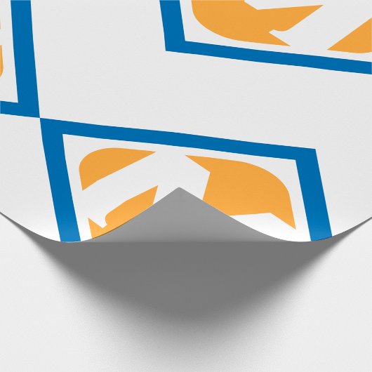 はっきりしたレトロメトロMロゴアーバントランジットエンブレム ラッピングペーパー