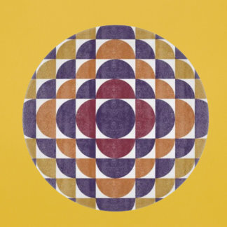 はっきりしたレトロ円化粧ガラス板 カッティングボード