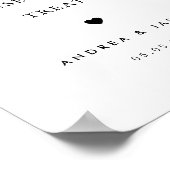 はっきりしたレトロ台本の愛は甘い結婚好意のサイン ポスター (角)