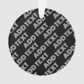 はっきりしたレトロ名モダンまたはワードパターン オーナメント (正面)