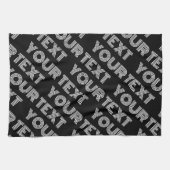 はっきりしたレトロ名モダンまたはワードパターン キッチンタオル (横)