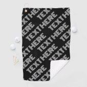 はっきりしたレトロ名モダンまたはワードパターン ゴルフタオル (インサイチュ)