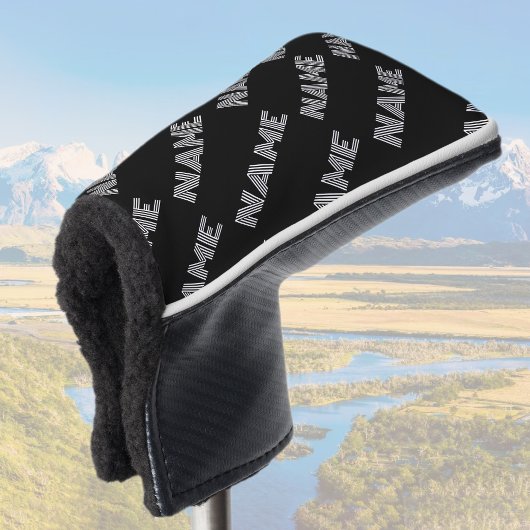 はっきりしたレトロ名モダンまたはワードパターン ゴルフヘッドカバー