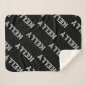 はっきりしたレトロ名モダンまたはワードパターン シェルパブランケット (正面(横))