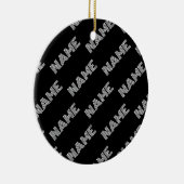 はっきりしたレトロ名モダンまたはワードパターン セラミックオーナメント (右)