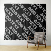 はっきりしたレトロ名モダンまたはワードパターン タペストリー (インサイチュ(横))