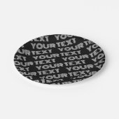 はっきりしたレトロ名モダンまたはワードパターン ペーパープレート (アングル)