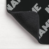 はっきりしたレトロ名モダンまたはワードパターン マウスパッド (コーナー)