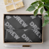 はっきりしたレトロ名モダンまたはワードパターン 薄葉紙 (ギフト)