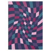 はっきりしたレトロ市松模様に型 テーブルクロス (正面)