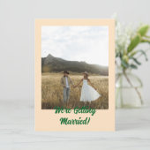 はっきりしたレトロ素朴ウエスタンボホ結婚ズ 招待状 (スタンド正面)